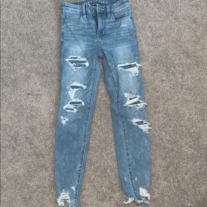 American eagle skinny jeans double zero
